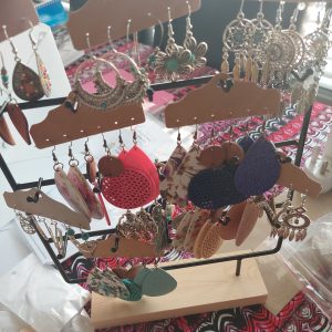 Earrings With Display Stand