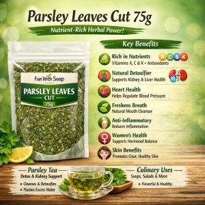 PARSLEY LEAVES CUT 75g POWDERED