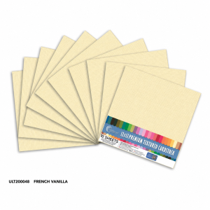 Textured Cardstock 12x12 - Vanilla/French Vanilla (216gsm, 10 Sheets)