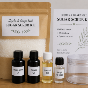 Jojoba & Grapeseed Sugar Scrub Kit – Makes 250 g