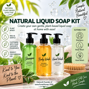 Natural Liquid Soap ( Makes 1 Litre)